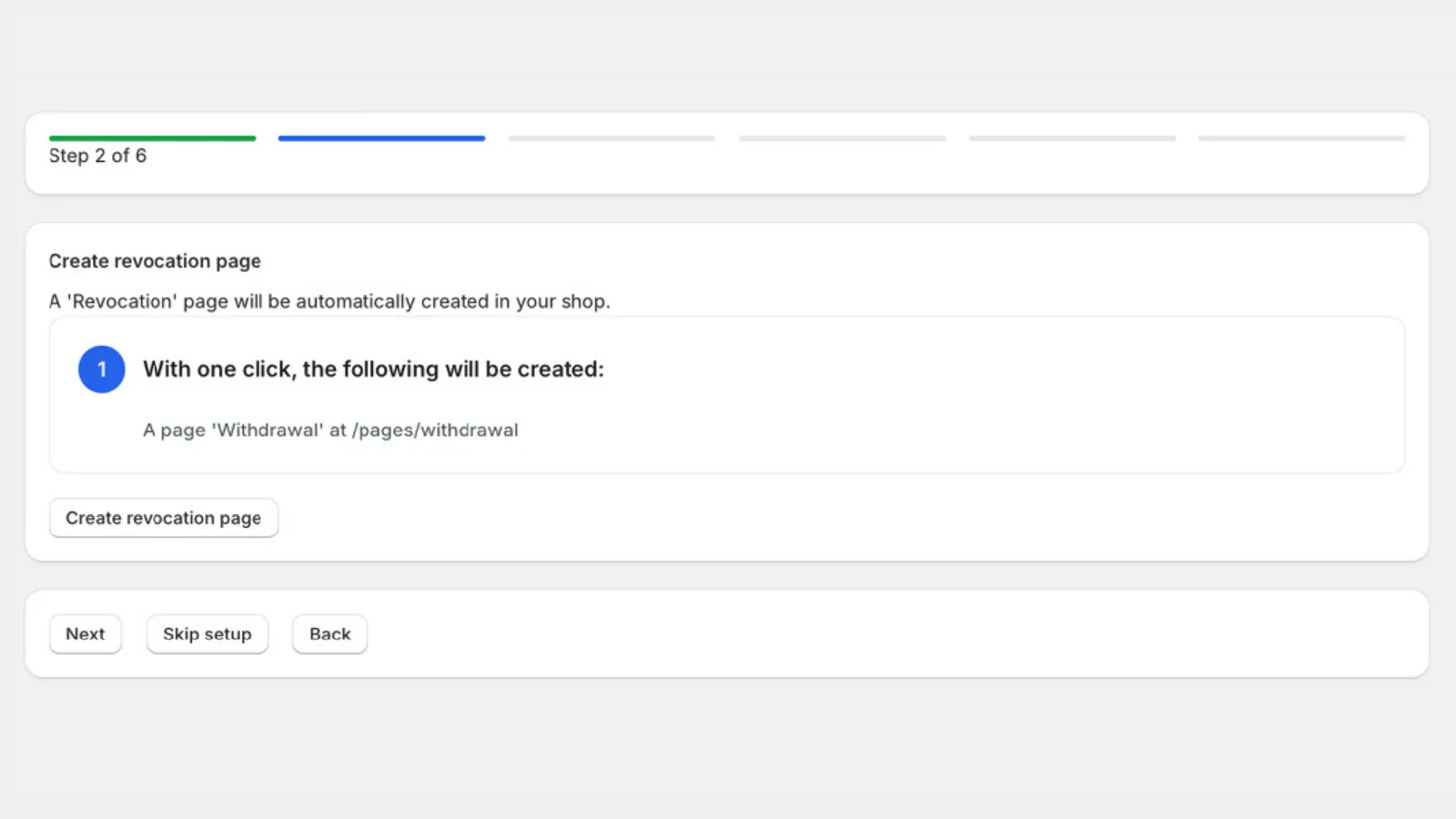 EasyWiderruf Dashboard mit Widerrufsdetails und Shopify Returns Integration