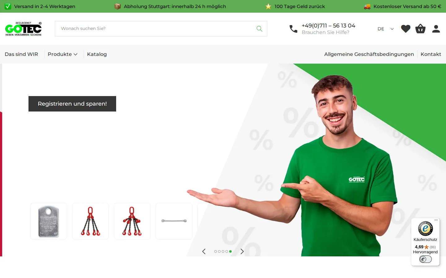 Startseite von GOTEC