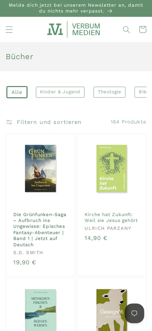 Kollektion auf dem Handy